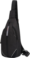 WATERFLY Small Crossbody Sling Backpack Anti Theft Backpack for Traveling Chest Shoulder Bag