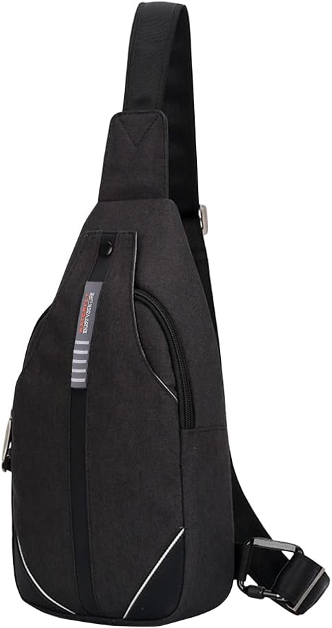 WATERFLY Small Crossbody Sling Backpack Anti Theft Backpack for Traveling Chest Shoulder Bag