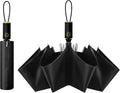 Cuby UV Sun Umbrella Compact Folding Umbrella lightweight Portable Manual Travel Umbrella for Rainproof & 99% UV Protection with Black Anti-UV Coating