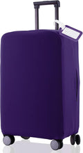 Travel Luggage Cover Suitcase Protector Scratch-Resistant Fit 19-31 Inch Suitcase, Not Included Suitcase (Purple, L(26-27 inch))