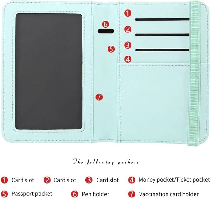 ZOPPEN Passport Holder Wallet, Passport Cover Travel Wallet Women Travel Essentials Accessories Document Organizer Travel Must Haves Rfid Blocking Cover Case for Women and Men, Flower A