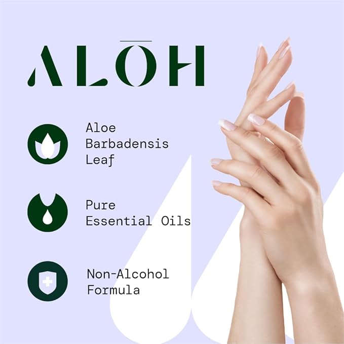 ALŌH Sweet Orange Bergamot + Aloe Sanitizing Hand Wipes - Clean Hands, Clear Mind - On The Go Hand Sanitizing Wipes for Kids and Adults - Travel Size 3 Pack 20ct Wipes (60 wipes)