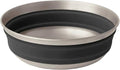 Sea to Summit Detour Stainless Steel Collapsible Bowl, Medium (22 fl oz), Beluga Black
