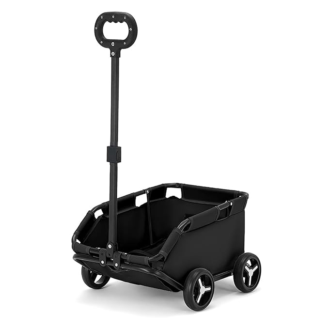 Dog Stroller 4 Wheels Folding Dog Cart Pet Stroller for Travelling Shopping Walking Playing for Small Dogs Cats (Black)