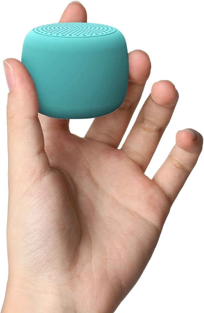 Babelio White Noise Sound Machine for Adults Kids Baby, Mini, 15 Non-looping Sounds, Timer, Memory Function, Easy to Pocket and Travel Cyan