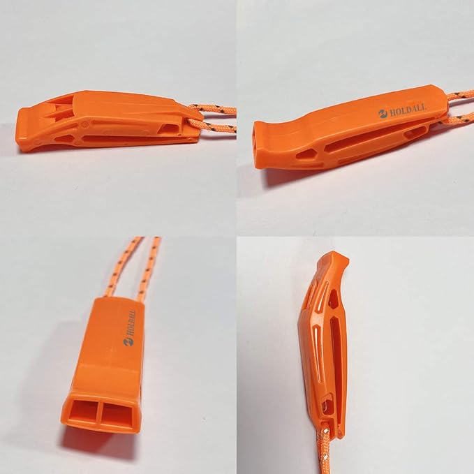 Emergency Safety Whistle with Lanyard, Loud Pea-Less Survival Whistles for Boating Kayaking Life Vest Paddle Board Rescue Signaling.