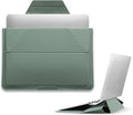 MOFT Laptop Carry Sleeve, 2-in-1 Laptop Bag & Stand for 13" MacBook Air/Pro & Dell/HP/Lenovo/Asus, Stylish Slim Computer Sleeve Bag with Expandable Storage for Computer Accessories, Seafoam