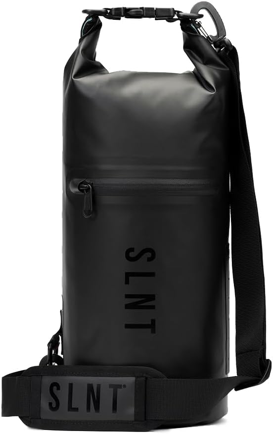 SLNT Waterproof Faraday Dry Bag - 420D Waterproof Nylon Signal Blocking Backpack - Protects Electronics from Water, Spying, Hacking - Blocks RFID, WiFi, Bluetooth, NFC, Cellular, GPS, EMF (10 Liter)