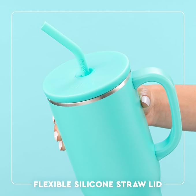 Swig Life 40oz Mega Mug, 40oz Tumbler with Handle and Straw, Extra Large Insulated Tumblers, Cup Holder Friendly Travel Mug (Montana)