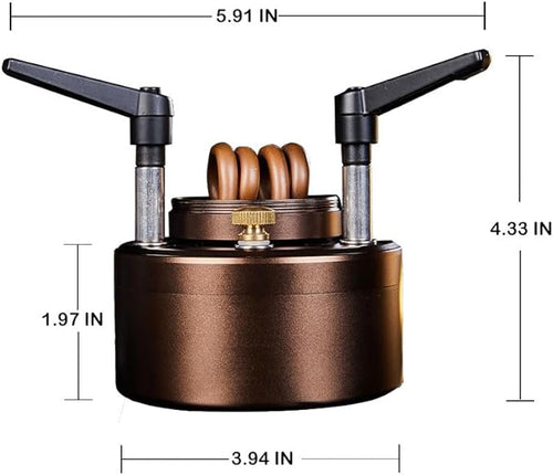 200ML Portable Backpacking Camping Stove with Windshield - Outdoor Alcohol Burning Jet Burner Set for Hiking, Trekking, Fishing, Hunting & Emergency Use
