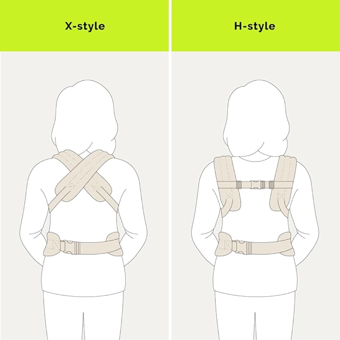 NEST BLANCHE Baby Carrier – Soft Cotton Linen Blend with Magnolia Jacquard Design, Adjustable and Ergonomic for Newborns and Toddlers (Ebony)