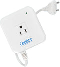 Ceptics 200 Watt Step Down Voltage Converter – Converts 220V/240V to 110V/120V – Ideal for Hair Straighteners, Laptops, and Chargers – CE Certified Travel Voltage Converter