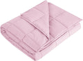L'AGRATY Weighted Blanket - 40"x60" 7lbs Cooling Breathable Microfiber Material with Glass Beads Small Blanket All-Season Summer Fall Winter Soft Thick Comfort