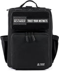 WOLFpak 15L Backpack - Alpha Black - Slim Everyday Carry Backpack for Men & Women, Water-Resistant Minimalist Daypack for Laptop & Travel