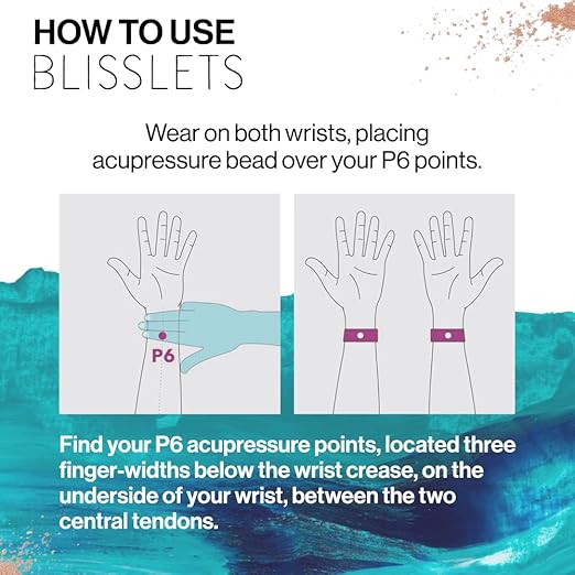Acupressure Relief Band - Ana Duo (Small) - Motion Sickness Bands and Nausea Relief for Pregnant Women | Travel, Pregnancy, Cruise