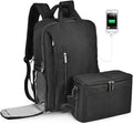 CADeN DSLR Camera Backpack Bag Waterproof Anti Theft with 15.6 inch Laptop Compartment, USB Charging Port, Tripod Holder, Rain Cover, Inner Case, Compatible for Sony Canon Nikon Olympus Black