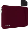RAINYEAR Laptop Sleeve Case with Front Pocket, 13.3 Inch Protective Portable Case Briefcase Laptop Bag Cover Compatible with MacBook Air/Pro 13-13.3 inch, MacBook Pro/Max 14 inch, Red