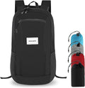 Hiking Daypack - Lightweight & Water-Resistant Portable Backpack for Travel, Camping, Outdoor Adventures(25L, black)