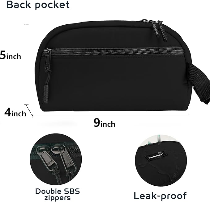 CERBONNY Small Cooler Bag Freezable Lunch for Work School Travel,Leak-proof Bag,Small Insulated For Kids/Adults,Freezer Bags,Freezable Snack Bag,Mini Fit Yogurt Black