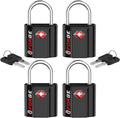 TSA Approved Luggage Locks, Ultra-Secure Dimple Key Travel Locks with Zinc Alloy Body