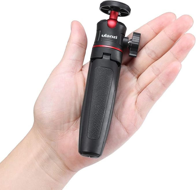 ULANZI MT-08 Extension Pole Tripod, Mini Selfie Stick Tripod Stand Handle Grip for Osmo Pocket3 Webcam iPhone 11 Pro Max Smartphone Canon G7X Mark III Sony ZV-1 RX100 VII A6400 A6600 Cameras Vlogging