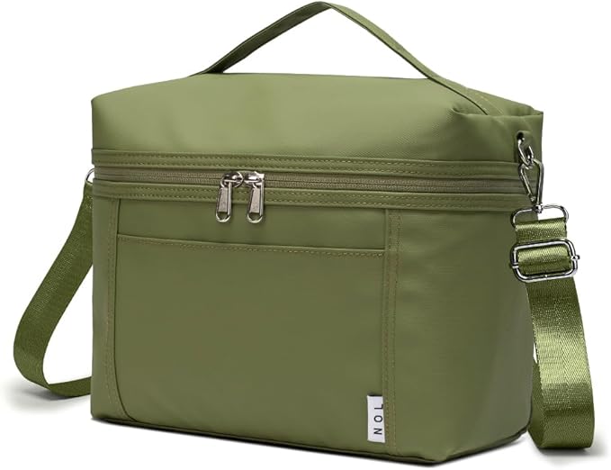 NOL Natural Organic Lifestyle Insulated Lunch Bags for Women Cooler Bag Lightweight Nylon Waterproof Lunch Box For Work