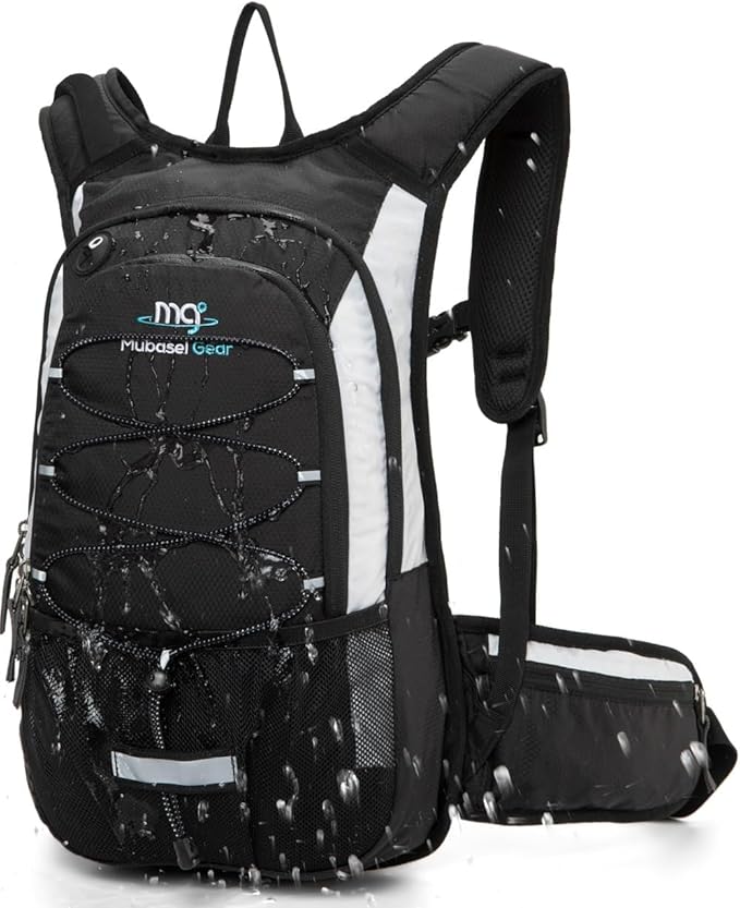 15L Insulated Hydration Backpack Pack with 2L Water Bladder Lightweight Hiking Backpack Bag for Women Men Daypack for Hiking Running Festival Camping Biking