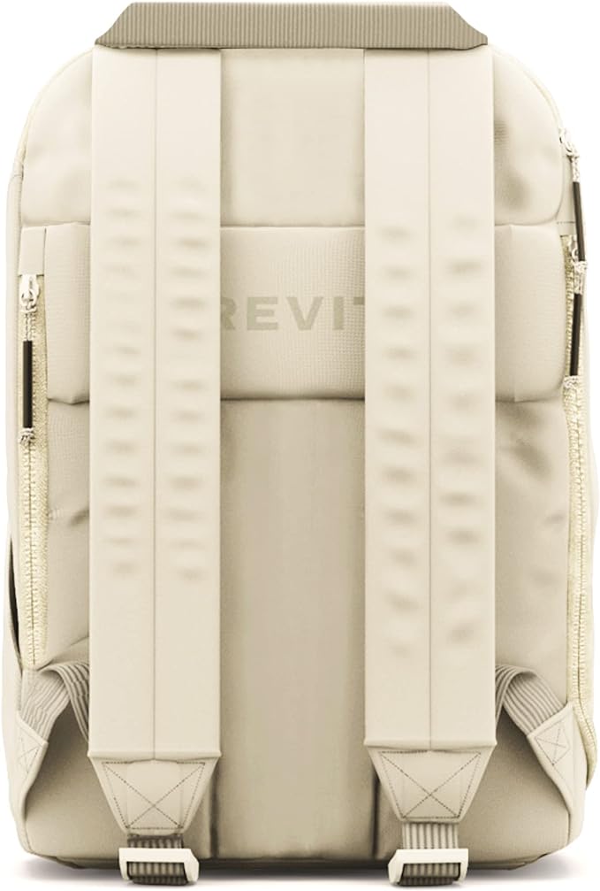 BREVITE The Backpack- Casual daypack backpacks for every function. Compact but spacious 18L aesthetic traveling backpack with laptop compartment. (Tan)