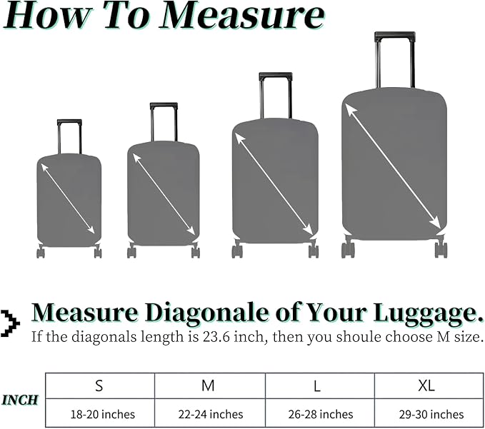 Luggage Cover + Tag, Pink Leopards Travel Suitcase Cover for 22-24 inch Luggage (M) with Concealed Zipper, Washable Elastic Cloth, Dustproof, Anti-Scratch