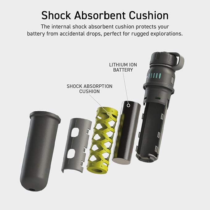 ELECOM NESTOUT Rugged Power Bank, 15000mAh Outdoor Charger, 32W USB-C Fast Charging PD, Waterproof IP67, Durable Shockproof, Battery Pack for iPhone Tablet Hiking Travel Camping (Black, 15000mAh)