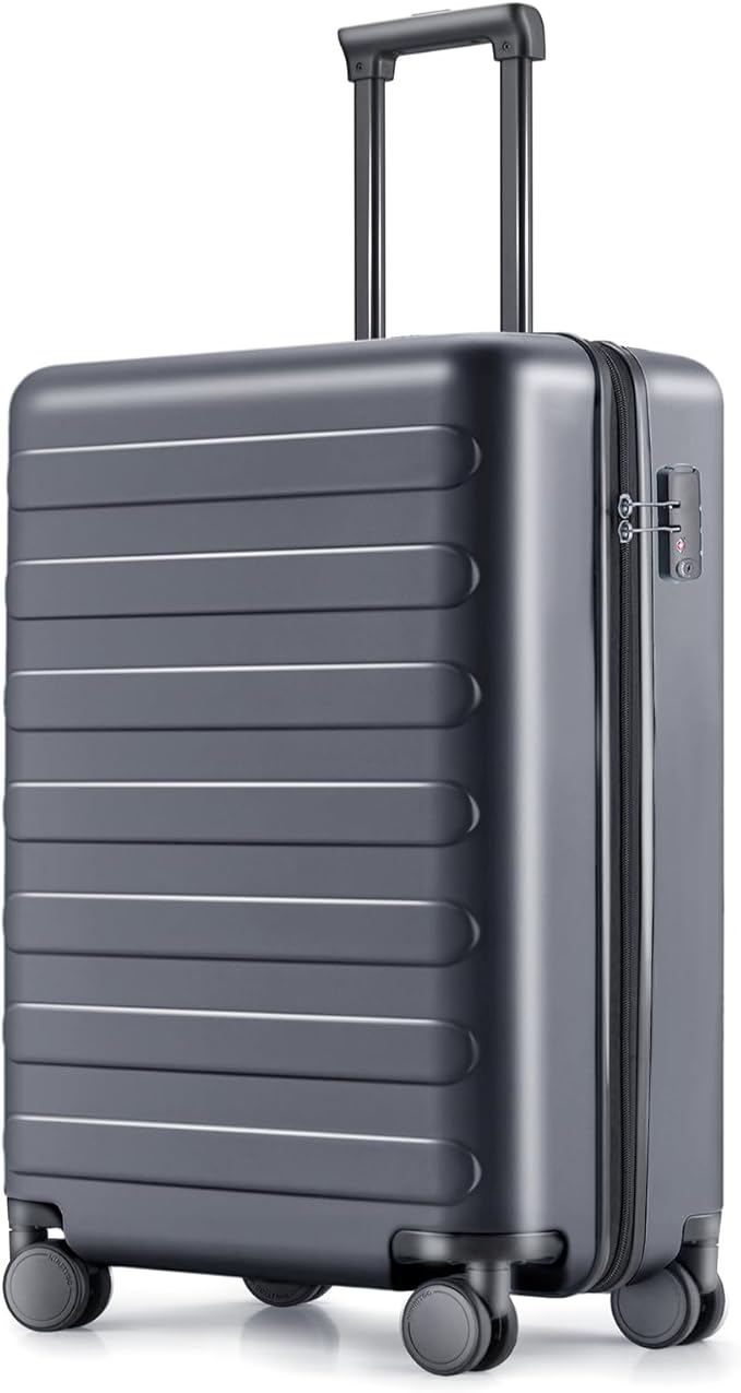 Carry on Luggage 22 X 14 X 9 Airline Approved, 20 Inch Luggage for 3-5 Days Travel, Double Spinner Wheels, 100% Hardshell PC, TSA Lock (02-Grey (Basic), Carry-On 20-Inch)