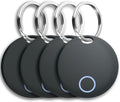 Air Tracker Tags 4 Pack Luggage Tracker Works with Find My (iOS only), Key Tracker, Wallet, Suitcase,Bicycle and More, Replaceable Battery, IP67 Waterproof