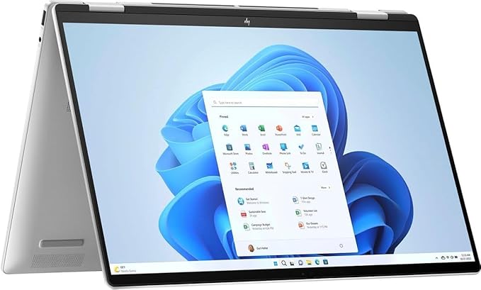HP Envy x360 2-in-1 AI PC Laptop | 16" WUXGA IPS Touch | Intel 12-core Ultra 5 125U (>i7-1335U) | 16GB DDR5 1TB SSD Backlit Thunderbolt USB-C Poly Studio Privacy Camera Win11Pro Silver + HDMI Cable