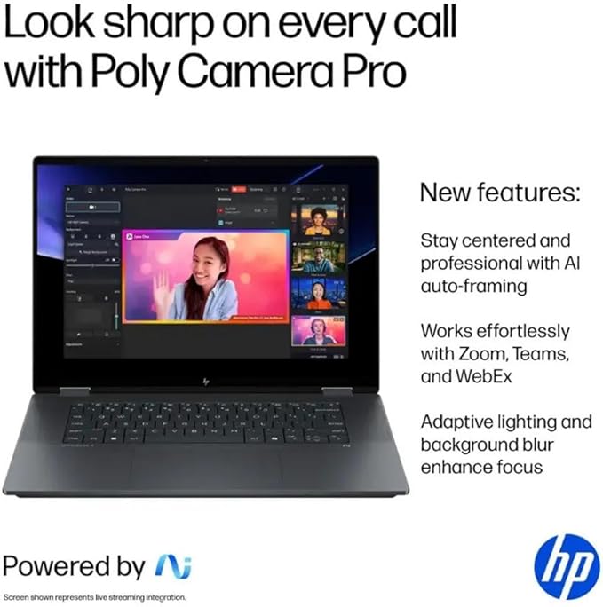 HP OmniBook X Flip 16 2-in-1 Laptop: 16" FHD+ Touchscreen, Intel Core Ultra 7, 16GB RAM, 1TB SSD, w/Pen & Lifetime Office - Copilot+ AI PC, Windows 11 Pro