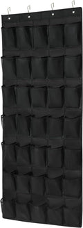 35Large Pockets Over The Door Shoe Organizer, Mesh Pockets Shoe Holder Rack, Capacity Shoe Hanging Storage，door shoe rack With 4 Metal Hook.