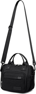 Small Lunch Bag Lightweight Insulated Lunch Box for Women Work Portable Soft Cooler for Picnic Travel Road Trips, Loncheras para Mujer, Black