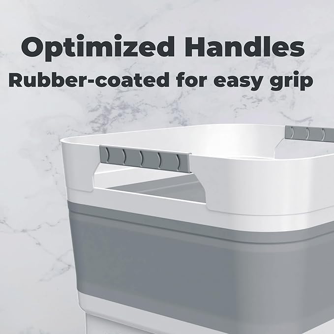 Wash Basin for Baby Bottles, Foldable, Versatile Wash Tub for Kitchen, RV, Outdoor Camping Sink, Sturdy & Easy to Clean