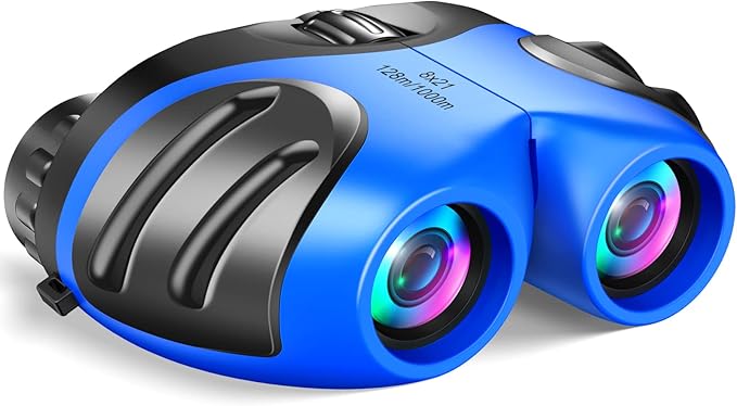 LET'S GO! Binocular for Kids, Compact High Resolution Shockproof Binoculars