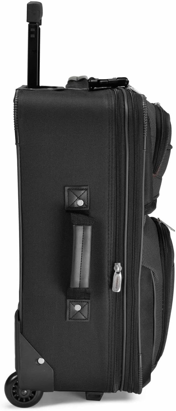Travel Select Amsterdam Expandable Softside Rolling Upright Luggage, 2 Wheels, Gray, 2 Piece Set (21/29)