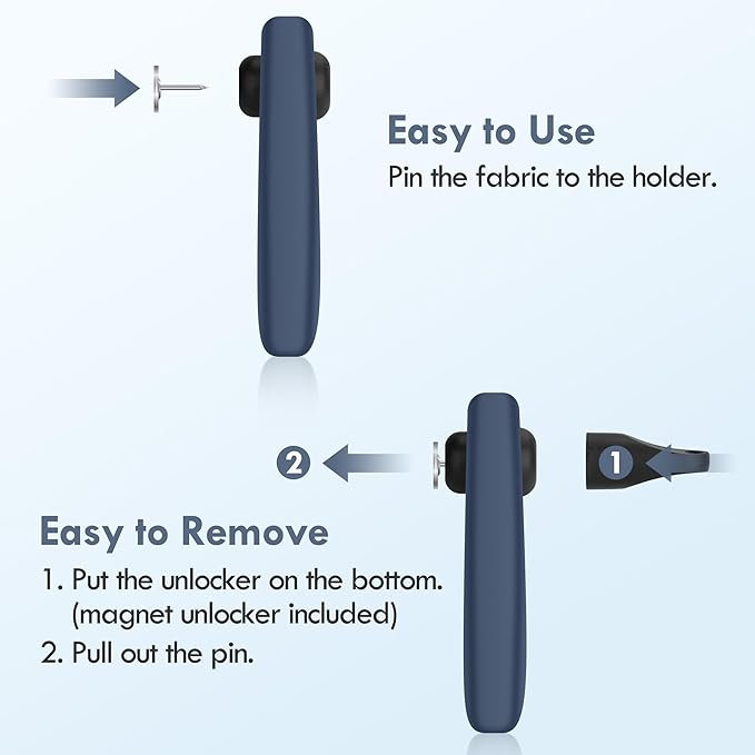 Airtag Holder for Kids Hidden 2 Pack Upgraded GPS Tracker Case, Anti-Removal Airtag Silicone Case with Safety Pins, Avoid Airtag Loss, Suitable for Children, Elderly, Pets, Backpack, Luggage
