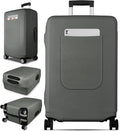 Slohif Luggage Cover for Suitcase Tsa Approved Protector - Luggage Sleeve Suit Case Cover Travel Stretch Large Baggage Case Protective Washable Fit 29-30 Inch Gray