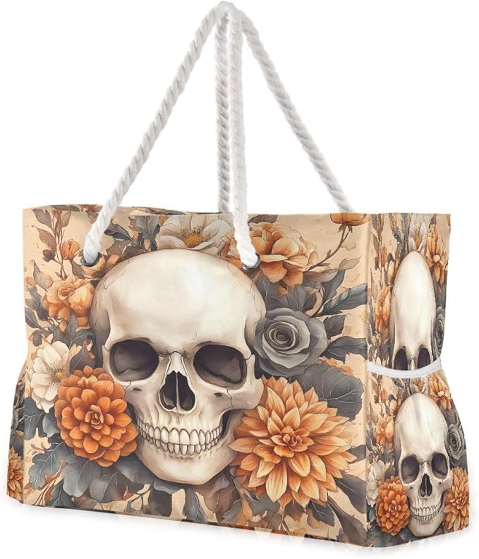senya Large Beach Bags Totes Canvas Tote Shoulder Bag Soft Wave Water Resistant Bags for Gym Travel Daily Ocean