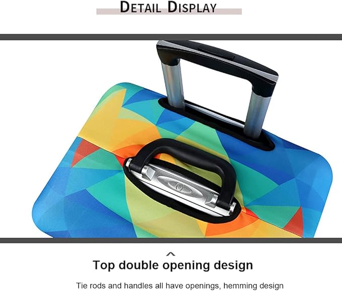 MosaiRudo Thicker Luggage Cover Elastic Suitcase Cover Protector Fits 18-32 Inch Suitcase Travel Accessories (TKM0071, XL)