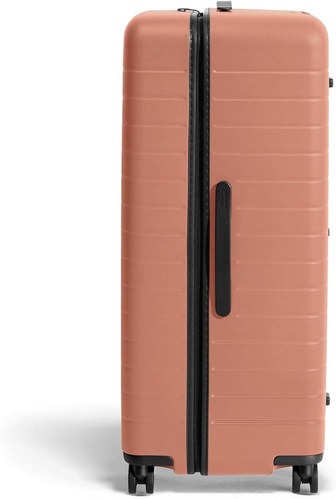 Away Large Trunk Luggage, 31 Inch Hardside Suitcase with Spinner Wheels, Lightweight & Durable, TSA Lock, Ideal for Long Trips, Clay Pink