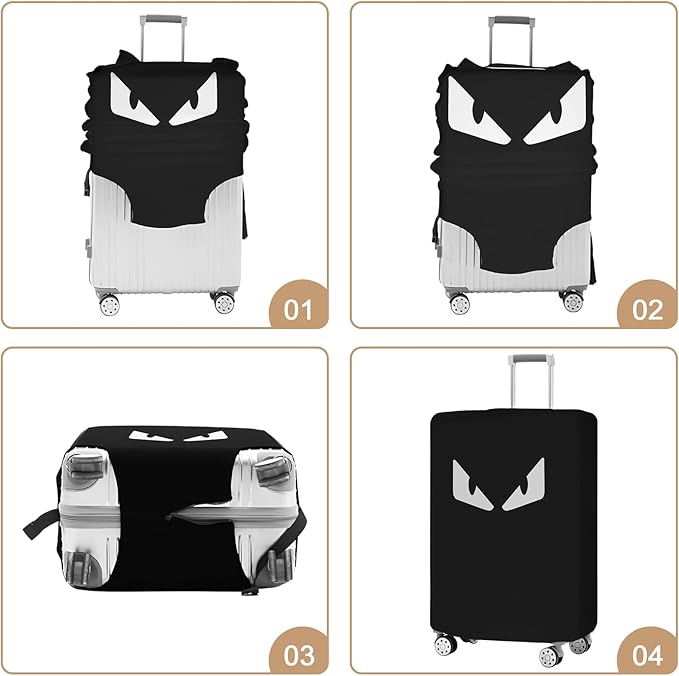 3 PCS Thicken Elastic Luggage Cover Protectors for TSA Approved 20" 24" 28" suitcase covers for luggage,Waterproof Dustproof Anti-scratch Travel Suitcase Cover Set