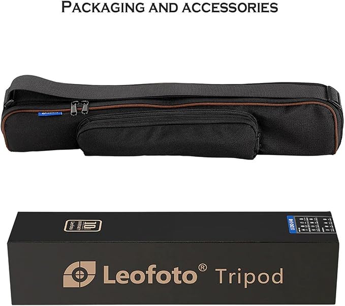 Leofoto Professional Camera Tripod, 63.9" Compact Carbon Fiber Tripod for DSLR Video Camcorder, 5 Leg Sections, 360° Ball Head, Max Load 20KG/44Lb (LS-365CX+LH-47LR)