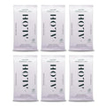 ALŌH Lavender Rosewood + Aloe Sanitizing Hand Wipes - Clean Hands, Clear Mind - On The Go Hand Sanitizer Wipes for Kids and Adults - Travel Size 6 Pack, 20ct (120 wipe)