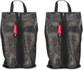 pack all Shoe Bag for Travel, Water-Resistant Shoe Pouch for Gym, Odor-Resistant Soccer Cleats Bag for Sport (Black, 2-Pack)