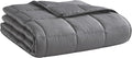 L'AGRATY Weighted Blanket Queen Size (Dark Grey, 60''x80'' | 25 lbs) Cooling Breathable Heavy Blanket with Glass Beads for Adults