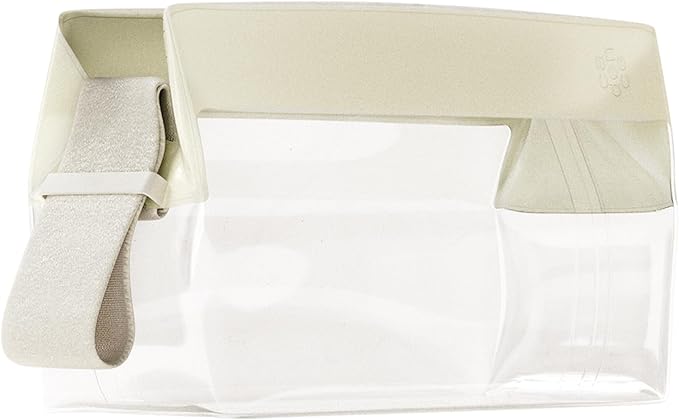 Cadence Parcel - Clear Kit with Magnetic Closure - Durable and Leak-Resistant Travel Toiletry Kit - TSA-Compliant & Modular Design - Hygiene Bag for Travel Essentials - .5 Qt - Pebble